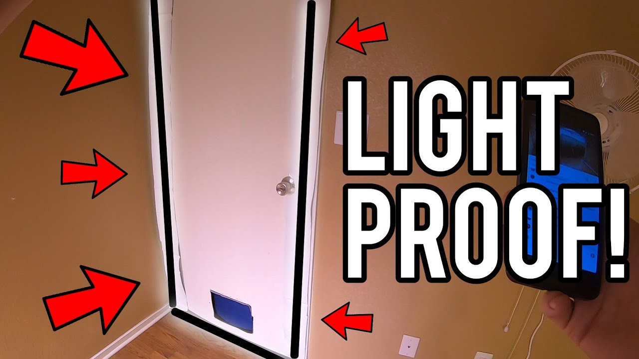 HOW TO LIGHTPROOF GROW ROOM DOOR!  INDOOR GARDENING