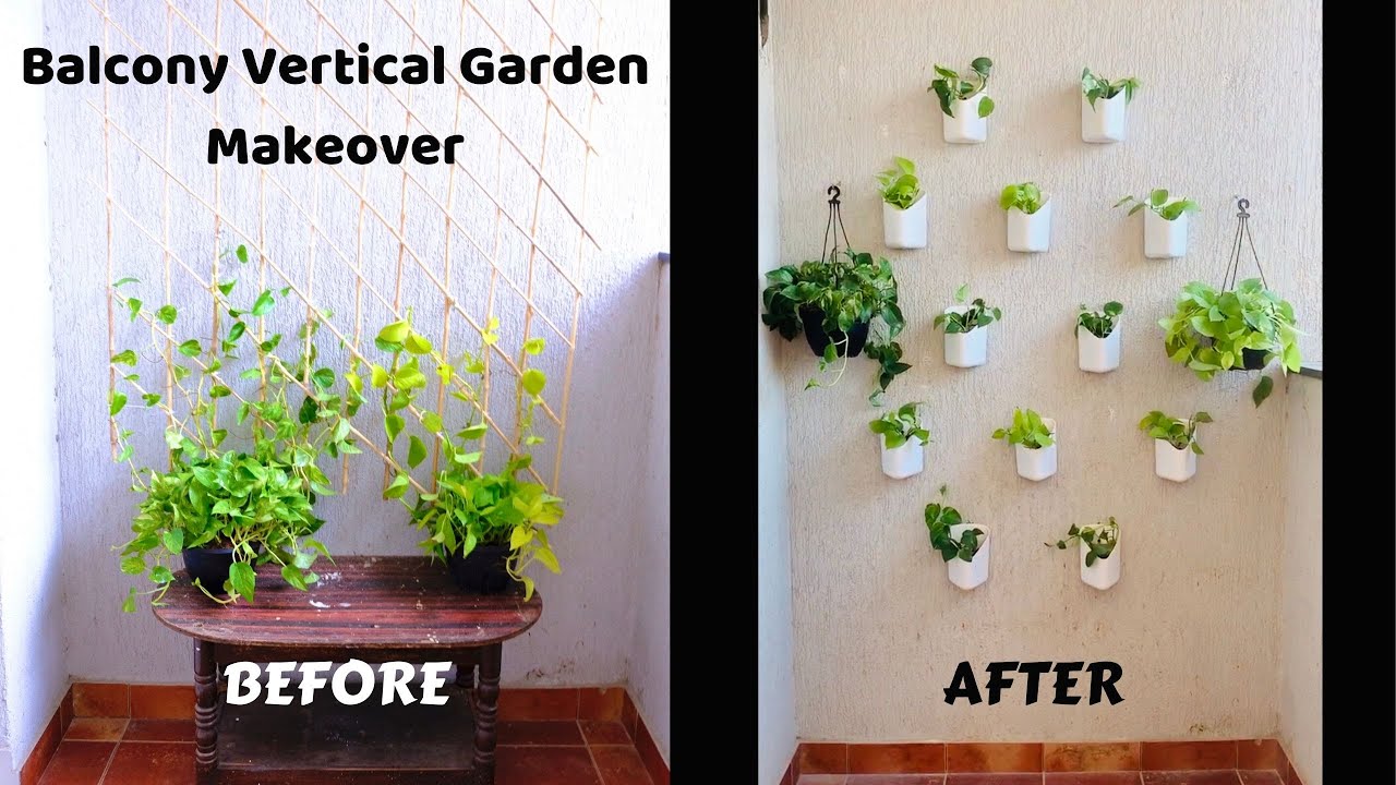 Balcony Wall Makeover | DIY Gardening Hacks |