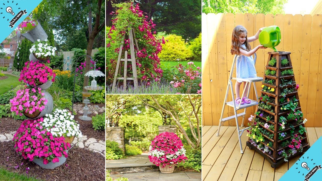 100 Dramatic DIY Flower Tower Ideas | Tower Garden DIY