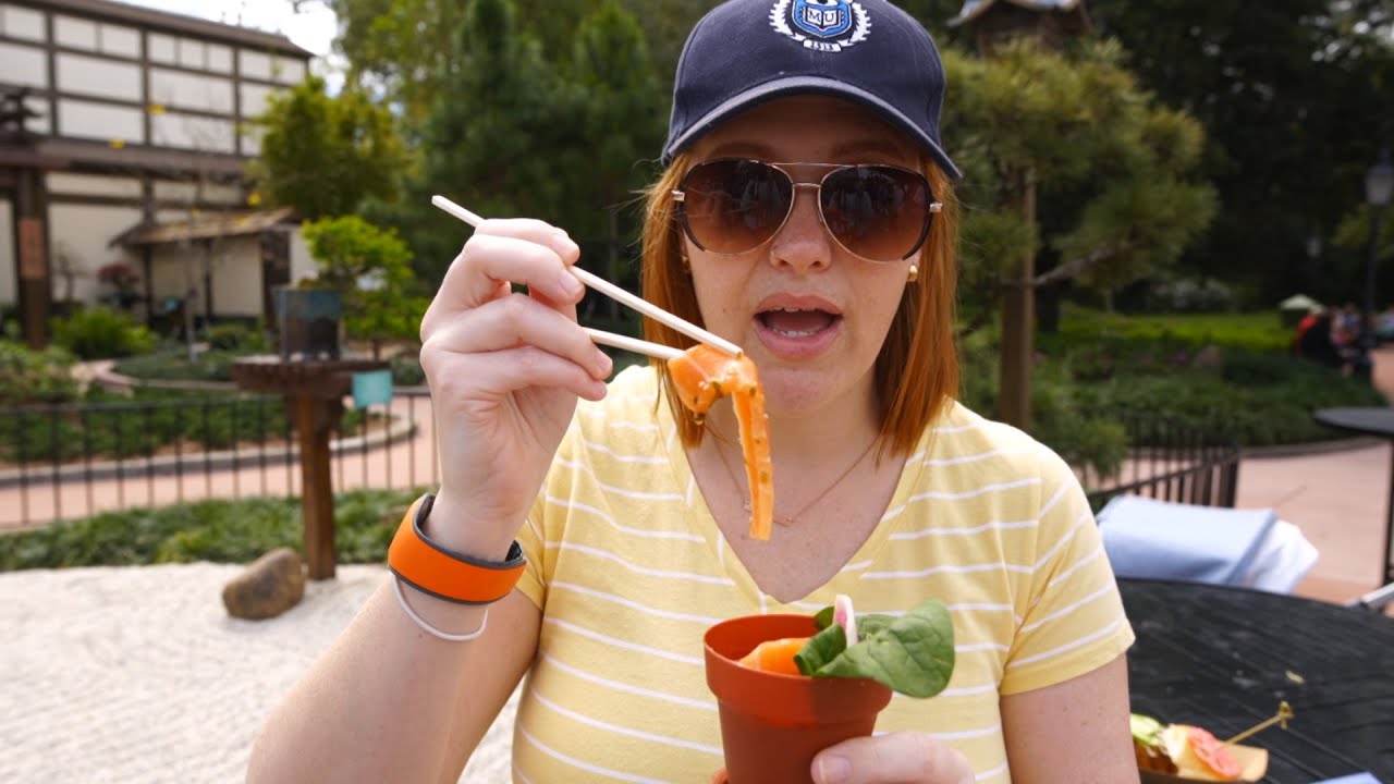 We Tried 13 Food Items From Disneys Flower & Garden Festival At EPCOT! | Food Reviews & New Merch!