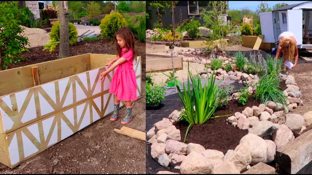 New Raised Bed Design | Garden Chores & Progress | BIG Surprise | Rock Garden // Garden Farm