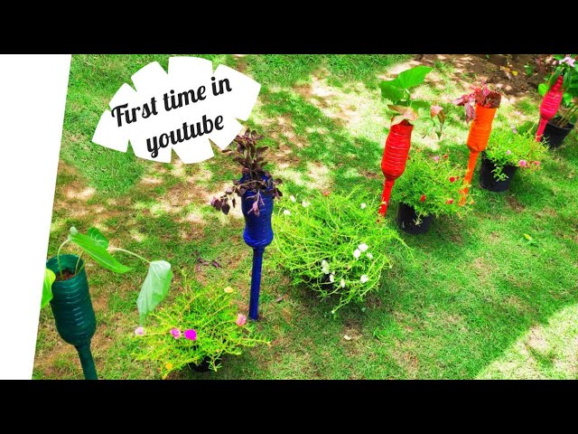 Beautiful garden ideas|plastic bottle garden|gardening hacks|plastic bottle crafts|diy garden ideas